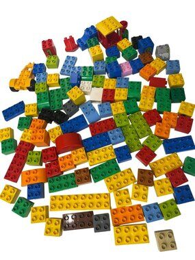 Lego Duplo Large Lot of Bricks Special Pieces Slopes 2x2 2x4 Miscellaneous Mixed